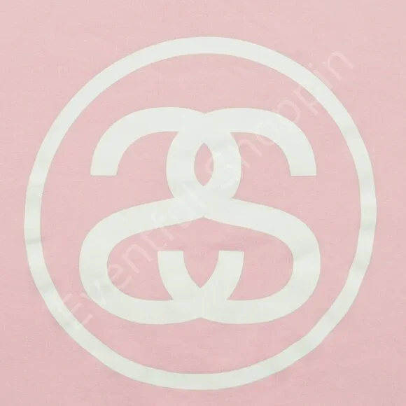 Stussy Sweatshirt Womens XS Pink Logo Crewneck Skater Pullover - Picture 4 of 7